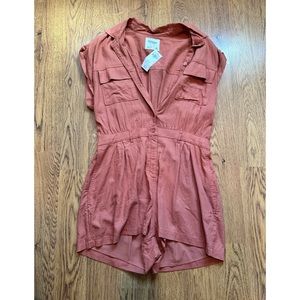 Abercrombie Linen Button Down Romper